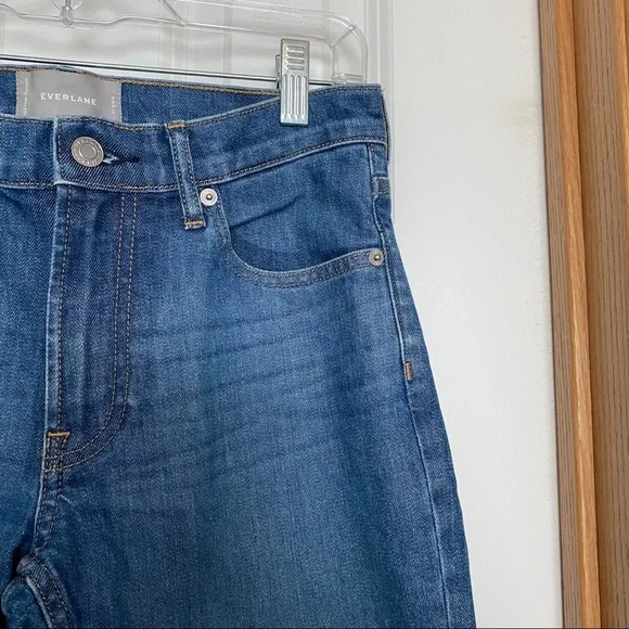 Everlane Medium Wash Straight Ankle Jeans Size 27 - Picture 2 of 7